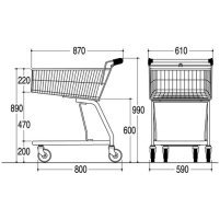 Shopuk 100 L ostosvaunu - Image 2