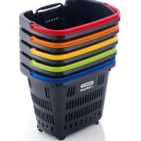 Rollerbasket 34 L, vedettävä ostoskori