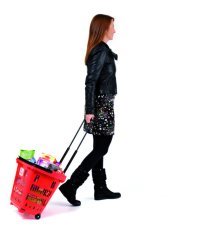 Rollerbasket 34 L, vedettävä ostoskori - Image 2