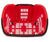 Vedettävä ostoskori 34L, punainen - Image 2