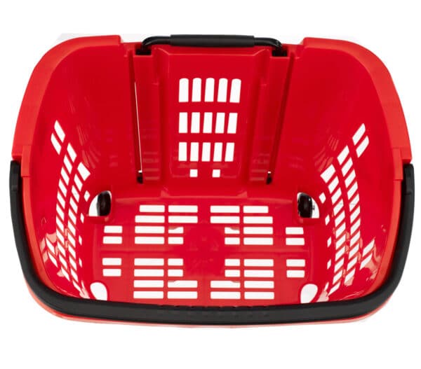 Vedettävä ostoskori 34L, punainen - Image 2