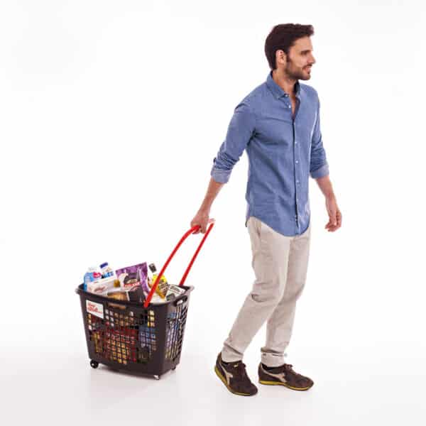 Shop & Roll 55 L, vedettävä ostoskori