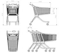 Polycart 130 L ostosvaunu - Image 2