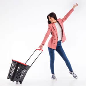 Shop & Roll 45 L, vedettävä ostoskori